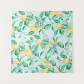Lemon-waterverf naadloos patroon wandkleed (Voorkant (horizontaal))