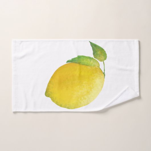 Lemon Waterverf schilderen Bad Handdoek (Handdoek)