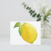 Lemon Waterverf schilderen Briefkaart (Staand voorkant)
