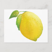 Lemon Waterverf schilderen Briefkaart (Voorkant)
