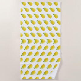 Lemon Waterverf schilderingspatroon Strandlaken