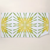 Lemon Waterverf schilderingspatroon Strandlaken (Voorkant)