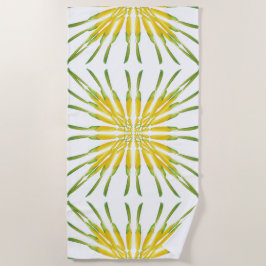 Lemon Waterverf schilderingspatroon Strandlaken