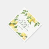 Lemon Waterverf speciale plaats Servet (Hoek)