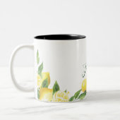 Lemon-Waterverf Tweekleurige Koffiemok (Links)