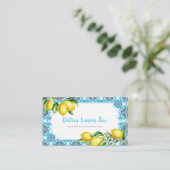 Lemon Waterverf Visitekaartje (Staand voorkant)