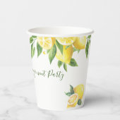 Lemon Waterverf Weddenschap Papieren Bekers (Achterkant)