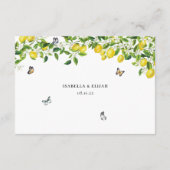 Lemon Wedding Informatiekaartje (Achterkant)