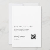 Lemon Wedding Invitation with QR Code | Amalfi  Kaart (Achterkant)