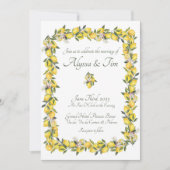 Lemon Wedding Invitations Kaart (Voorkant)