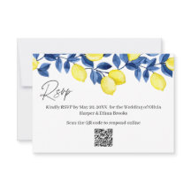 Lemon Wedding RSVP QR-code