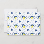 Lemon Wedding RSVP QR Code Kaartje (Achterkant)