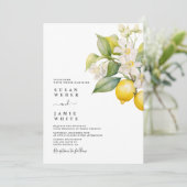 Lemon Wedding Uitnodiging (Staand voorkant)