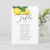 Lemon Wedding Zitting Grafiek | citrus uit de kust Kaart (Staand voorkant)