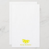 Lemon Wedge - Gepersonaliseerde schrijfbenodigdhed Briefpapier (Voorkant / Achterkant)