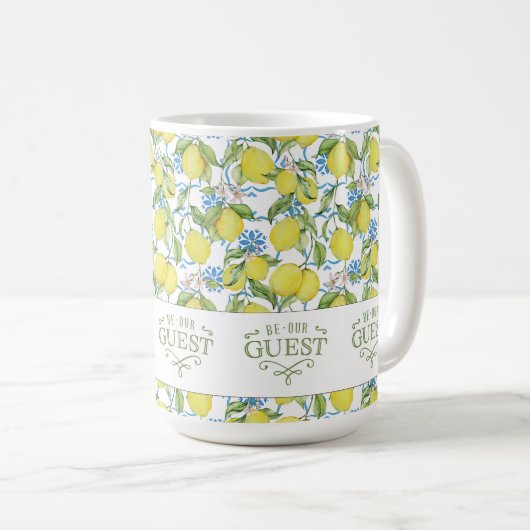 Lemon Wees onze gast Mok (Voorkant rechts)