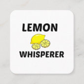 LEMON WHISPERER VIERKANTE VISITEKAARTJE (Voorkant)