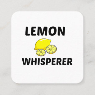 LEMON WHISPERER VIERKANTE VISITEKAARTJE