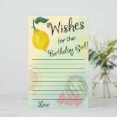 Lemon Wishes for the jarig girl game (Staand voorkant)