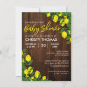 Lemon Wood Summer | Baby shower Uitnodiging (Voorkant)