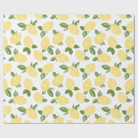 Lemon Wrapping Paper Cadeaupapier (Vlak)