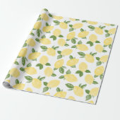 Lemon Wrapping Paper Cadeaupapier (Uitgerold)