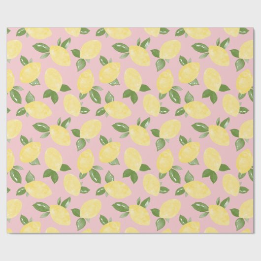 Lemon Wrapping Paper Cadeaupapier (Vlak)