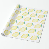 Lemon Wrapping Paper Cadeaupapier (Uitgerold)