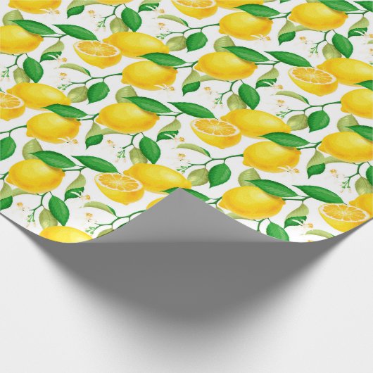 Lemon Wrapping Paper Cadeaupapier (Hoek)