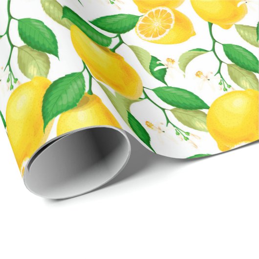 Lemon Wrapping Paper Cadeaupapier (Rol Hoek)