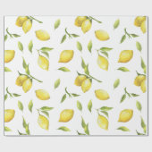 Lemon Wrapping Paper Cadeaupapier (Vlak)