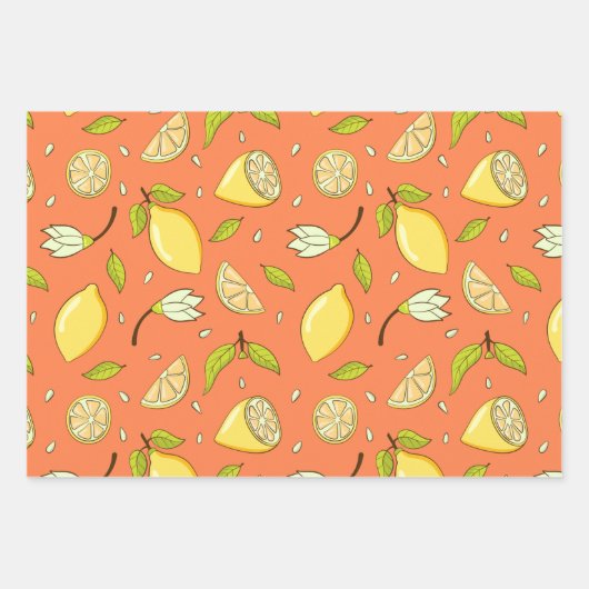 Lemon Wrapping Paper Set (Voorkant 3)