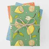 Lemon Wrapping Paper Set (In situ)