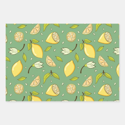 Lemon Wrapping Paper Set (Voorkant)
