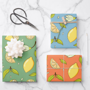  Lemon Wrapping Paper Set