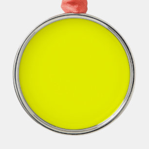 Lemon Yellow Accent Decor Color past dit aan Metalen Ornament