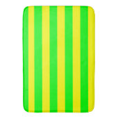 Lemon Yellow and Lime Green Stripes  Badmat (Voorkant Verticaal)