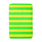 Lemon Yellow and Lime Green Stripes  Badmat (Voorkant Verticaal)