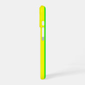 Lemon Yellow and Lime Green Stripes iPhone 16 Hoesje (Linkerkant)