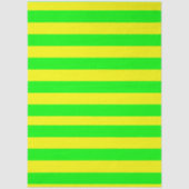 Lemon Yellow and Lime Green Stripes Tissuepapier (Voorkant)