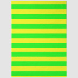Lemon Yellow and Lime Green Stripes  Tissuepapier