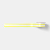 Lemon Yellow and White Horizontal Stripes Satijnen Lint (Voorkant)