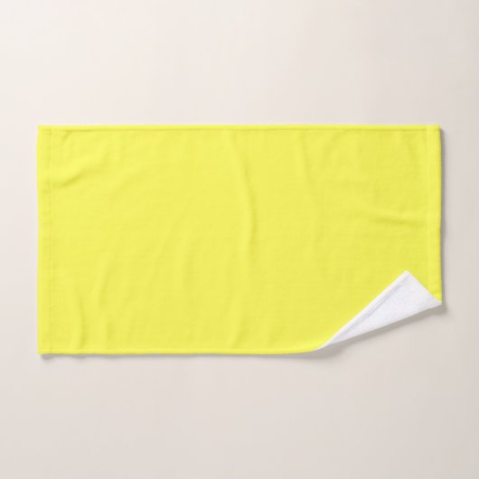 Lemon Yellow Badhanddoek Set Bad Handdoek (Handdoek)