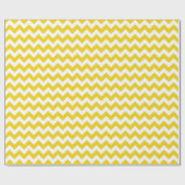 Lemon Yellow Chevron Zigzag Wrapping Paper Cadeaupapier (Vlak)