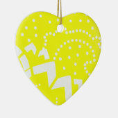 Lemon yellow cirtus grafisch puntgeometrisch patro keramisch ornament (Rechts)