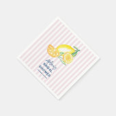 Lemon Yellow Citrus Bridal Shower  Servet (Hoek)