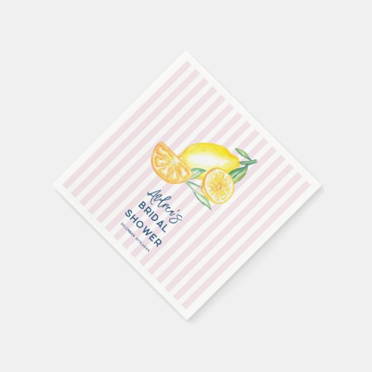 Lemon Yellow Citrus Bridal Shower  Servet (Hoek)