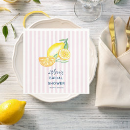Lemon Yellow Citrus Bridal Shower  Servet