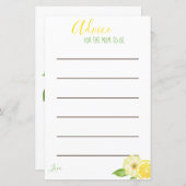 Lemon Yellow Citrus mam om advies te Kaarten (Voorkant / Achterkant)