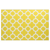 Lemon Yellow Classic Quatrefoil Pattern Fabric Stof (Fat Quarter)